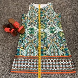 London Times Multicolored Sleeveless Dress